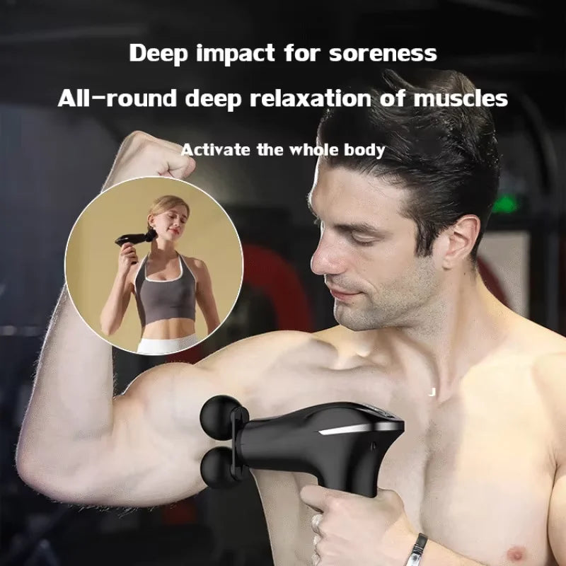 Mini Pistolet de Massage — Récupération Musculaire Silencieuse