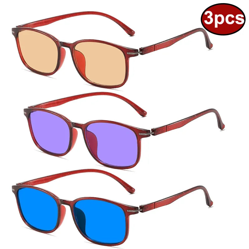 Lunettes Anti-Lumière Bleue — Lot de 3 | Filtre Écran & Anti-Fatigue