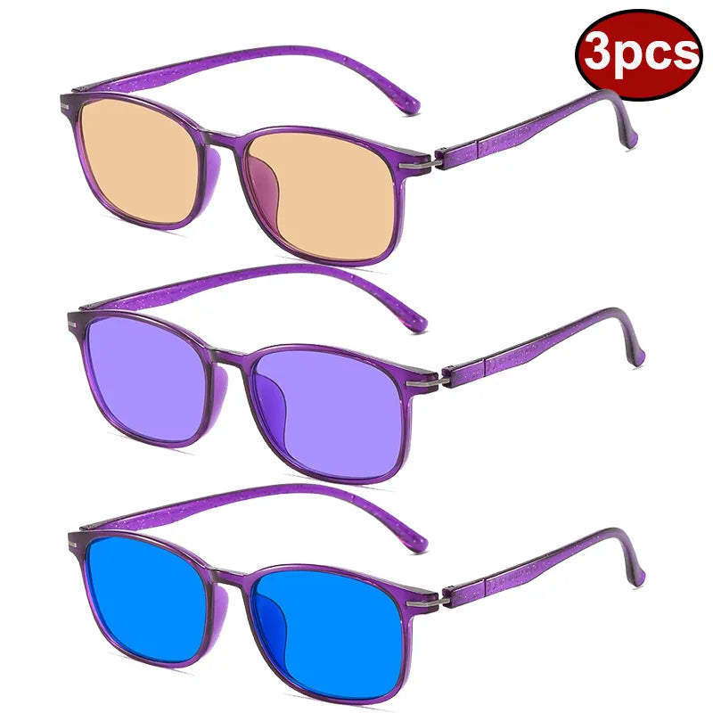 Lunettes Anti-Lumière Bleue — Lot de 3 | Filtre Écran & Anti-Fatigue
