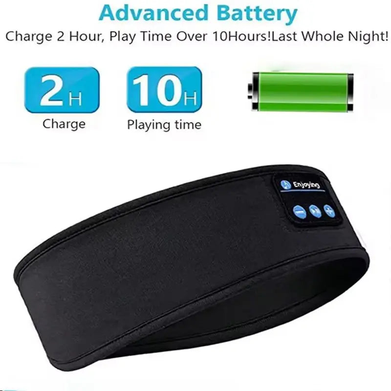Bandeau Audio Sommeil Bluetooth — Masque & Casque Intégré
