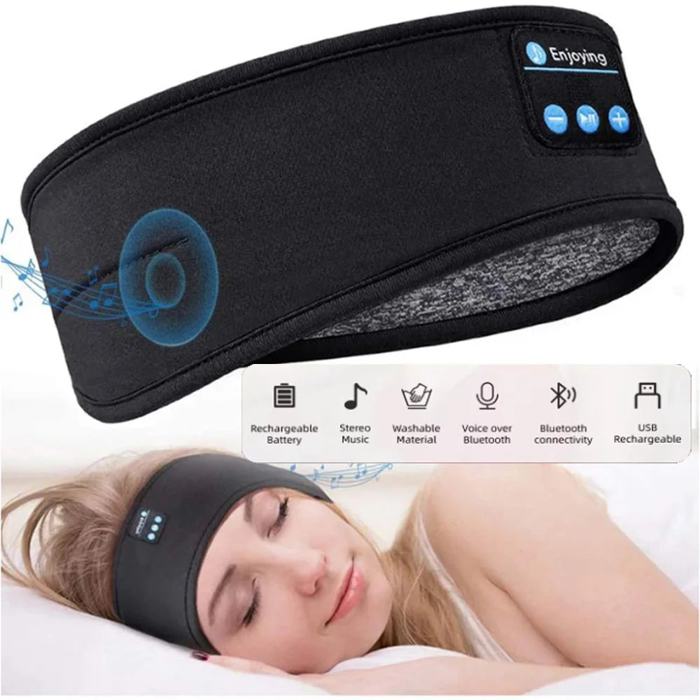Bandeau Audio Sommeil Bluetooth — Masque & Casque Intégré