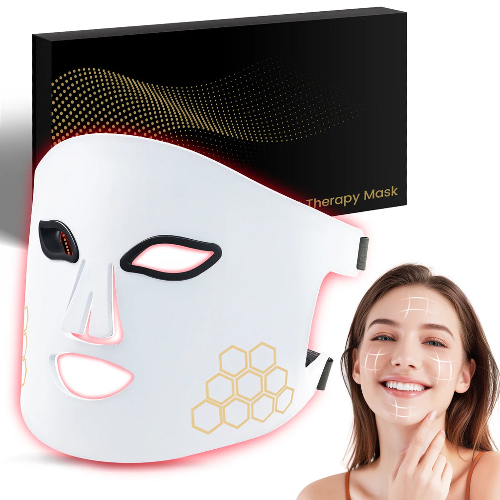 Masque LED Luminothérapie — Rouge, Bleu & Infrarouge