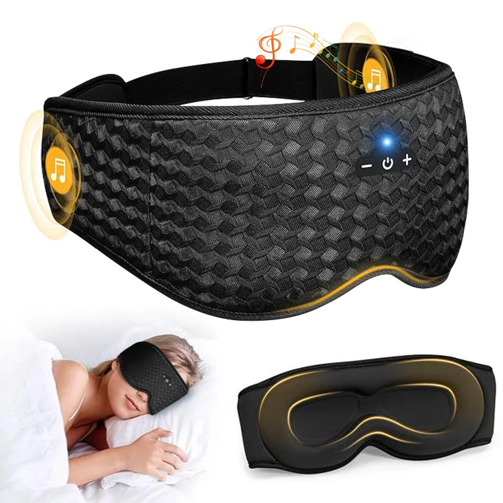 3D Bluetooth Sleeping Mask Headphones Eye Mask Wireless Music Sleep Mask Noise Reduction Blackout Sleeping Mask Eyes Slaapmasker