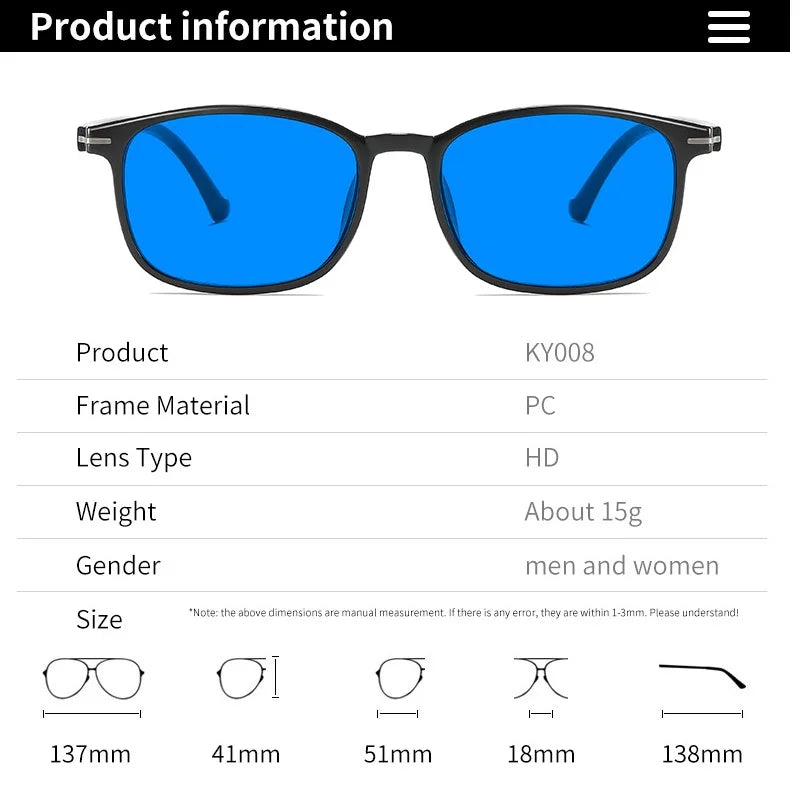 Lunettes Anti-Lumière Bleue — Lot de 3 | Filtre Écran & Anti-Fatigue