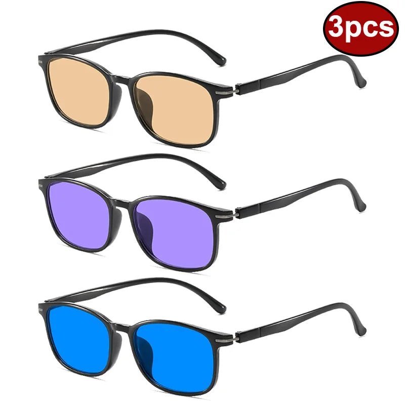 Lunettes Anti-Lumière Bleue — Lot de 3 | Filtre Écran & Anti-Fatigue